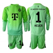 Bayern Munich Manuel Neuer #1 Keeper Thuis tenue voor kinderen 2025-26 Lange Mouwen (+ broek)