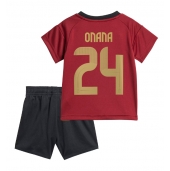 België Amadou Onana #24 Thuis tenue voor kinderen EK 2024 Korte Mouwen (+ broek)