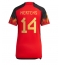België Dries Mertens #14 Thuis tenue voor Dames WK 2022 Korte Mouwen