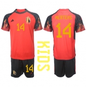 België Dries Mertens #14 Thuis tenue voor kinderen WK 2022 Korte Mouwen (+ broek)