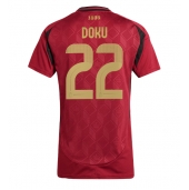 België Jeremy Doku #22 Thuis tenue voor Dames EK 2024 Korte Mouwen