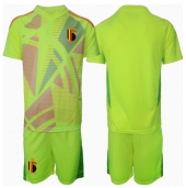 België Keeper Uit tenue voor kinderen EK 2024 Korte Mouwen (+ broek)