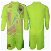 België Keeper Uit tenue voor kinderen EK 2024 Lange Mouwen (+ broek)