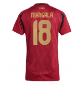 België Orel Mangala #18 Thuis tenue voor Dames EK 2024 Korte Mouwen