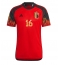 België Thorgan Hazard #16 Thuis tenue WK 2022 Korte Mouwen