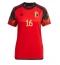 België Thorgan Hazard #16 Thuis tenue voor Dames WK 2022 Korte Mouwen