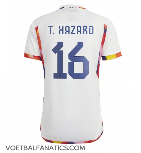 België Thorgan Hazard #16 Uit tenue WK 2022 Korte Mouwen