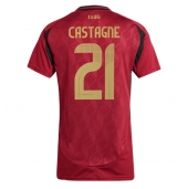 België Timothy Castagne #21 Thuis tenue voor Dames EK 2024 Korte Mouwen