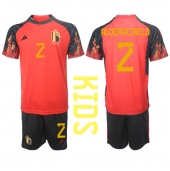 België Toby Alderweireld #2 Thuis tenue voor kinderen WK 2022 Korte Mouwen (+ broek)