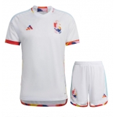 België Uit tenue voor kinderen WK 2022 Korte Mouwen (+ broek)