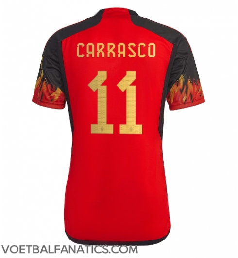 België Yannick Carrasco #11 Thuis tenue WK 2022 Korte Mouwen