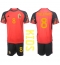België Youri Tielemans #8 Thuis tenue voor kinderen WK 2022 Korte Mouwen (+ broek)