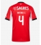 Benfica Antonio Silva #4 Thuis tenue 2025-26 Korte Mouwen
