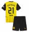 Borussia Dortmund Donyell Malen #21 Thuis tenue voor kinderen 2024-25 Korte Mouwen (+ broek)
