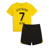 Borussia Dortmund Giovanni Reyna #7 Thuis tenue voor kinderen 2023-24 Korte Mouwen (+ broek)