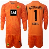 Borussia Dortmund Gregor Kobel #1 Keeper Derde tenue voor kinderen 2024-25 Lange Mouwen (+ broek)
