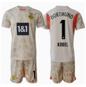 Borussia Dortmund Gregor Kobel #1 Keeper Thuis tenue voor kinderen 2024-25 Korte Mouwen (+ broek)