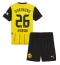 Borussia Dortmund Julian Ryerson #26 Thuis tenue voor kinderen 2024-25 Korte Mouwen (+ broek)