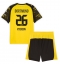 Borussia Dortmund Julian Ryerson #26 Thuis tenue voor kinderen 2025-26 Korte Mouwen (+ broek)