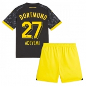Borussia Dortmund Karim Adeyemi #27 Uit tenue voor kinderen 2023-24 Korte Mouwen (+ broek)