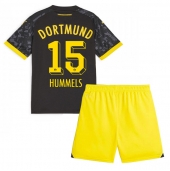 Borussia Dortmund Mats Hummels #15 Uit tenue voor kinderen 2023-24 Korte Mouwen (+ broek)