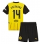 Borussia Dortmund Maximilian Beier #14 Thuis tenue voor kinderen 2024-25 Korte Mouwen (+ broek)