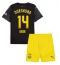 Borussia Dortmund Maximilian Beier #14 Uit tenue voor kinderen 2024-25 Korte Mouwen (+ broek)