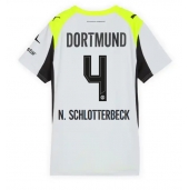 Borussia Dortmund Nico Schlotterbeck #4 Uit tenue voor Dames 2025-26 Korte Mouwen