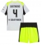 Borussia Dortmund Nico Schlotterbeck #4 Uit tenue voor kinderen 2025-26 Korte Mouwen (+ broek)