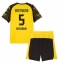 Borussia Dortmund Ramy Bensebaini #5 Thuis tenue voor kinderen 2025-26 Korte Mouwen (+ broek)