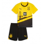 Borussia Dortmund Thuis tenue voor kinderen 2023-24 Korte Mouwen (+ broek)