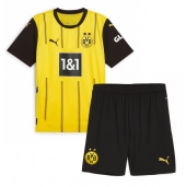 Borussia Dortmund Thuis tenue voor kinderen 2024-25 Korte Mouwen (+ broek)
