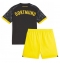 Borussia Dortmund Uit tenue voor kinderen 2023-24 Korte Mouwen (+ broek)