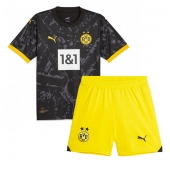 Borussia Dortmund Uit tenue voor kinderen 2023-24 Korte Mouwen (+ broek)