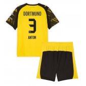 Borussia Dortmund Waldemar Anton #3 Thuis tenue voor kinderen 2025-26 Korte Mouwen (+ broek)