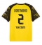 Borussia Dortmund Yan Couto #2 Thuis tenue 2025-26 Korte Mouwen