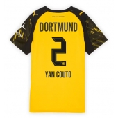 Borussia Dortmund Yan Couto #2 Thuis tenue voor Dames 2025-26 Korte Mouwen