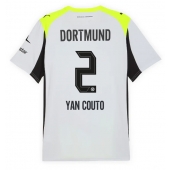 Borussia Dortmund Yan Couto #2 Uit tenue 2025-26 Korte Mouwen