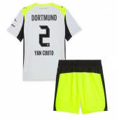 Borussia Dortmund Yan Couto #2 Uit tenue voor kinderen 2025-26 Korte Mouwen (+ broek)