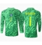 Brazilië Alisson Becker #1 Keeper Thuis tenue Copa America 2024 Lange Mouwen