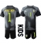 Brazilië Alisson Becker #1 Keeper Thuis tenue voor kinderen WK 2022 Korte Mouwen (+ broek)