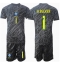 Brazilië Alisson Becker #1 Keeper Uit tenue voor kinderen Copa America 2024 Korte Mouwen (+ broek)