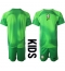 Brazilië Keeper Uit tenue voor kinderen WK 2022 Korte Mouwen (+ broek)