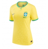 Brazilië Thuis tenue voor Dames WK 2022 Korte Mouwen