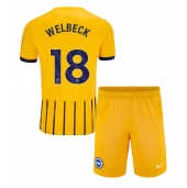 Brighton Danny Welbeck #18 Uit tenue voor kinderen 2024-25 Korte Mouwen (+ broek)