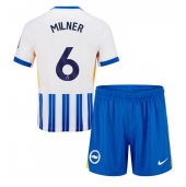 Brighton James Milner #6 Thuis tenue voor kinderen 2024-25 Korte Mouwen (+ broek)
