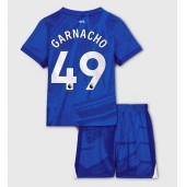 Chelsea Alejandro Garnacho #49 Thuis tenue voor kinderen 2025-26 Korte Mouwen (+ broek)