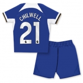 Chelsea Ben Chilwell #21 Thuis tenue voor kinderen 2023-24 Korte Mouwen (+ broek)
