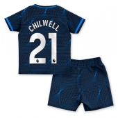Chelsea Ben Chilwell #21 Uit tenue voor kinderen 2023-24 Korte Mouwen (+ broek)