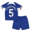 Chelsea Benoit Badiashile #5 Thuis tenue voor kinderen 2023-24 Korte Mouwen (+ broek)